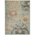 thumbnail image 1 of Radici Usa Garda Area Rug 3809 Transitional Blue Bulbs Faded 3' 3" x 4' 11" Rectangle, 1 of 2
