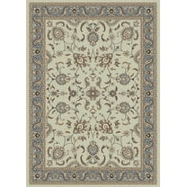 Radici Usa Alba Area Rug 1426 Soft Mint Bordered Floral 7' 9" x 11' Rectangle