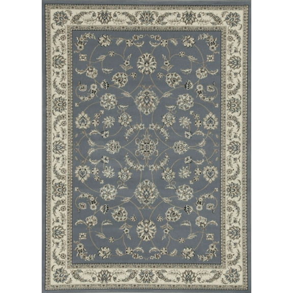 Radici Usa Alba Area Rug 1596 Traditional Blue Vines Scroll 3' 3" x 4' 11" Rectangle