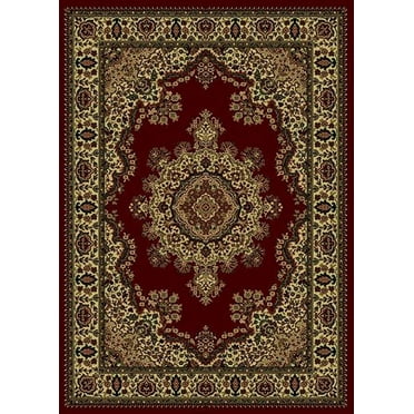Radici Usa Castello Area Rug 1191 Burgundy Medallion Floral 3' 3" x 4' 11" Rectangle