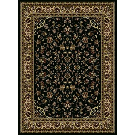 Radici Usa Castello Area Rug 953 Black Persian Bordered 2' 2" x 7' 7" Rectangle