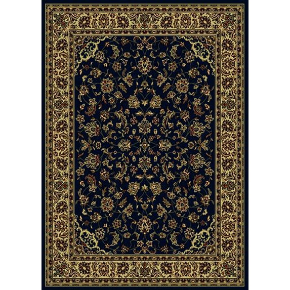 Radici Usa Castello Area Rug 953 Navy Blue Persian Bordered 5' 5" x 7' 7" Rectangle