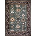 thumbnail image 1 of Radici Usa Castle Area Rugs - 3514 Traditional Oriental Green Curls Curves Petals Branches Rug, 1 of 2