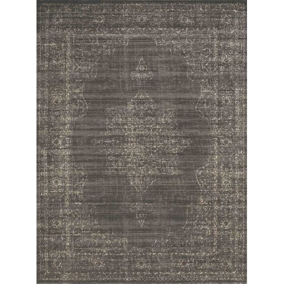 Radici Usa Colosseo Area Rug 3563 Traditional Brown Distressed Floral 2' 2" x 7' 7" Runner