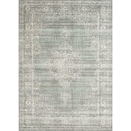 Radici Usa Colosseo Area Rug 3563 Traditional Green Worn Distressed 2' 2" x 7' 7" Runner