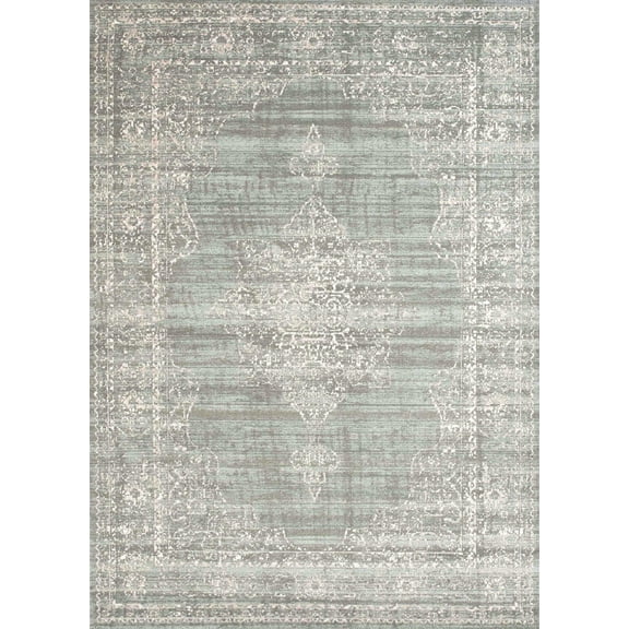 Radici Usa Colosseo Area Rug 3563 Traditional Green Worn Distressed 3' 3" x 4' 11" Rectangle
