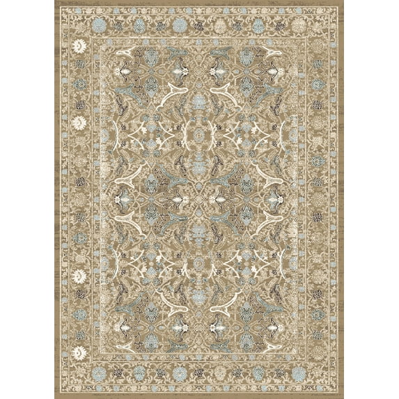 Radici Usa Colosseo Area Rug 3564 Traditional Beige Circles Branches 3' 3" x 4' 11" Rectangle