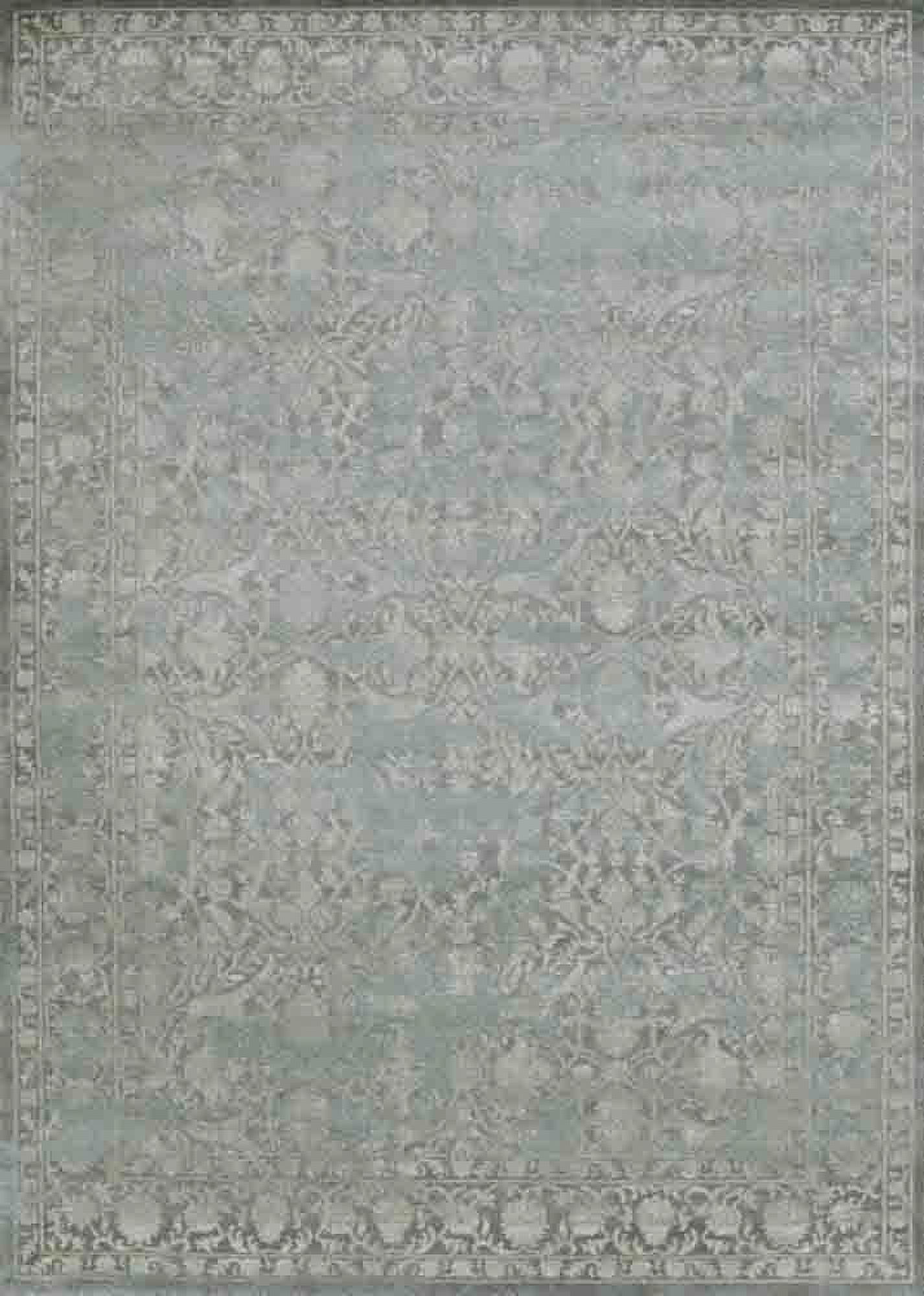 Radici Usa Colosseo Area Rug 3564 Traditional Grey Circles Vines 3' 3