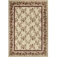 thumbnail image 1 of Radici Usa Como Area Rug 1590 Traditional Ivory Petals Leaves 5' 5" x 7' 7" Rectangle, 1 of 3