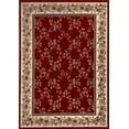 thumbnail image 1 of Radici Usa Como Area Rug 1590 Traditional Red Leaves Lattice 3' 3" x 4' 11" Rectangle, 1 of 3
