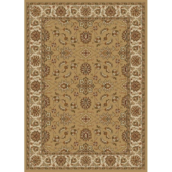 Radici Usa Como Area Rug 1592 Beige Italian Bordered 9' 10" x 12' 10" Rectangle