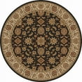 thumbnail image 1 of Radici Usa Como Area Rug 1592 Brown Italian Bordered 8' x 8' Round, 1 of 2
