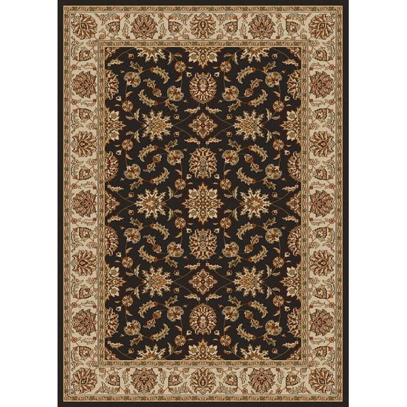 Radici Usa Como Area Rug 1592 Brown Italian Bordered 9' 10" x 12' 10" Rectangle
