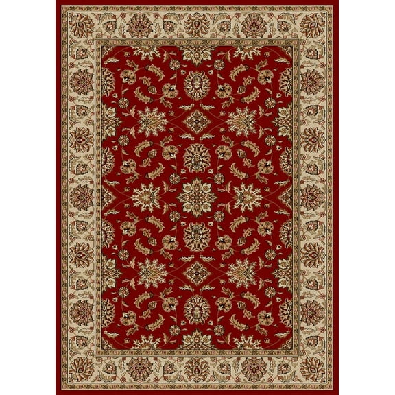 Radici Usa Como Area Rug 1592 Red Italian Bordered 3' 3" x 4' 11" Rectangle