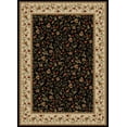 thumbnail image 1 of Radici Usa Como Area Rug 1593 Black Italian Bordered 5' 5" x 7' 7" Rectangle, 1 of 2