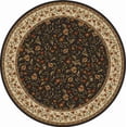 thumbnail image 1 of Radici Usa Como Area Rug 1593 Brown Italian Bordered 8' x 8' Round, 1 of 2
