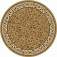 thumbnail image 1 of Radici Usa Como Area Rug 1593 Ivory/Brick Italian Bordered 8' x 8' Round, 1 of 2