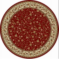 Radici Usa Como Area Rug 1593 Red Italian Bordered 8' x 8' Round