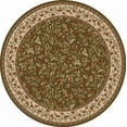 thumbnail image 1 of Radici Usa Como Area Rug 1593 Sage Italian Bordered 5' 3" x 5' 3" Round, 1 of 2
