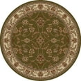 thumbnail image 1 of Radici Usa Como Area Rug 1596 Green Vines Leaves 5' 3" x 5' 3" Round, 1 of 2
