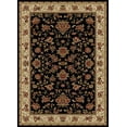 thumbnail image 1 of Radici Usa Como Area Rug 1597 Black Italian Bordered 3' 3" x 4' 11" Rectangle, 1 of 2
