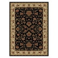 thumbnail image 1 of Radici Usa Como Area Rug 1597 Black Italian Bordered 8' x 8' Round, 1 of 3