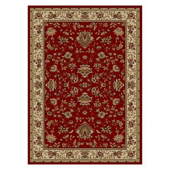 Radici Usa Como Area Rug 1597 Red Italian Bordered 2' 2" x 7' 7" Rectangle