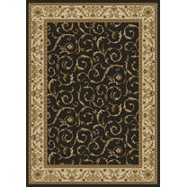 Radici Usa Como Area Rug 1599 Brown Italian Bordered 2' 2" x 7' 7" Rectangle