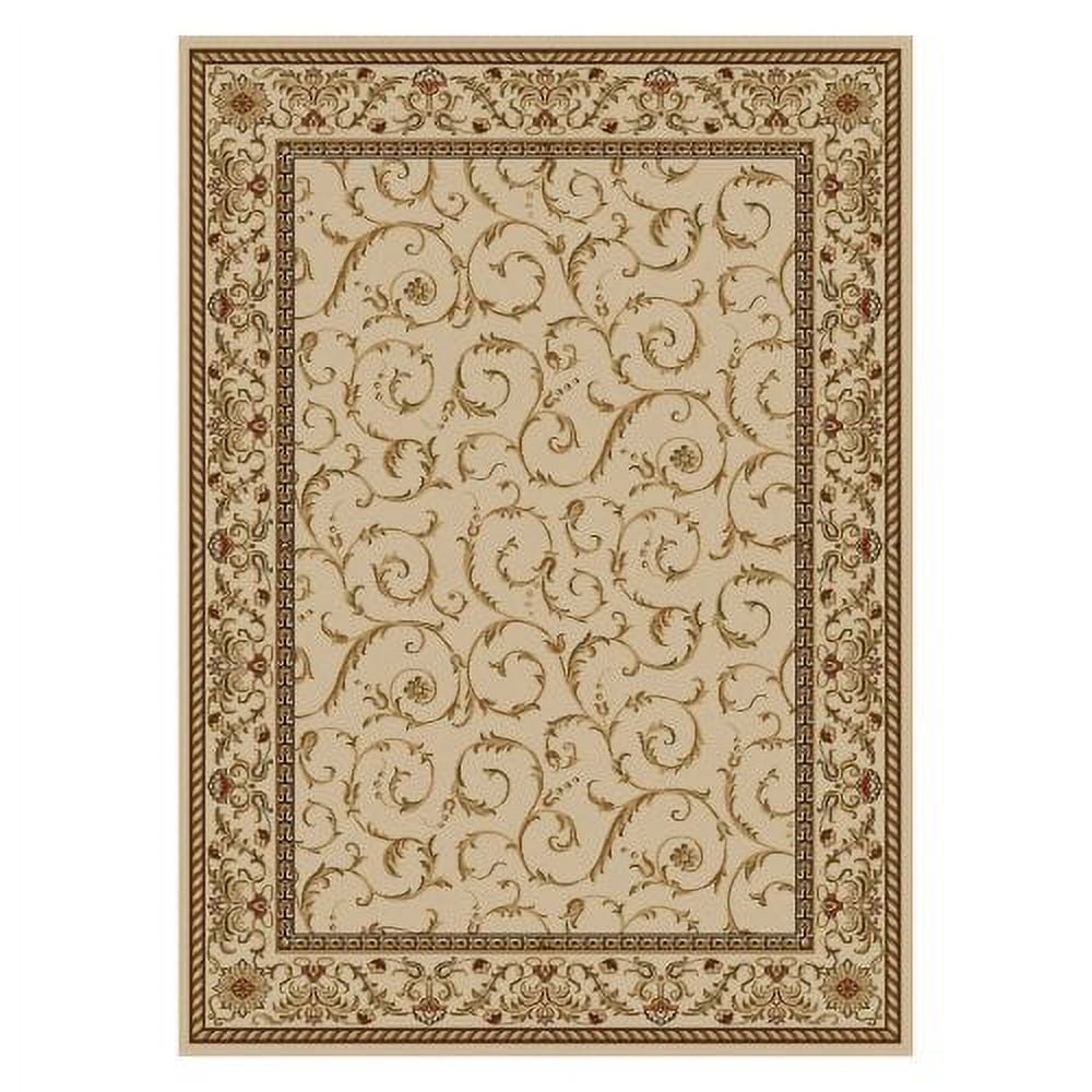 Italian Rug Texture Radici Usa Como Area Rug 1599 Ivory Italian Bordered 2' 2
