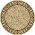 thumbnail image 1 of Radici Usa Como Area Rug 1599 Ivory Italian Bordered 8' x 8' Round, 1 of 2