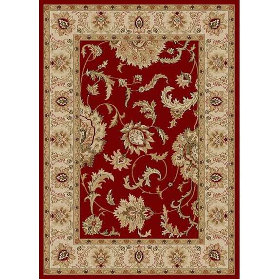 Radici Usa Como Area Rug 1621 Red Italian Bordered 7' 9" x 11' Rectangle