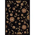 thumbnail image 1 of Radici Usa Como Area Rug 1835 Transitional Black Swirls Vines 3' 3" x 4' 11" Rectangle, 1 of 2