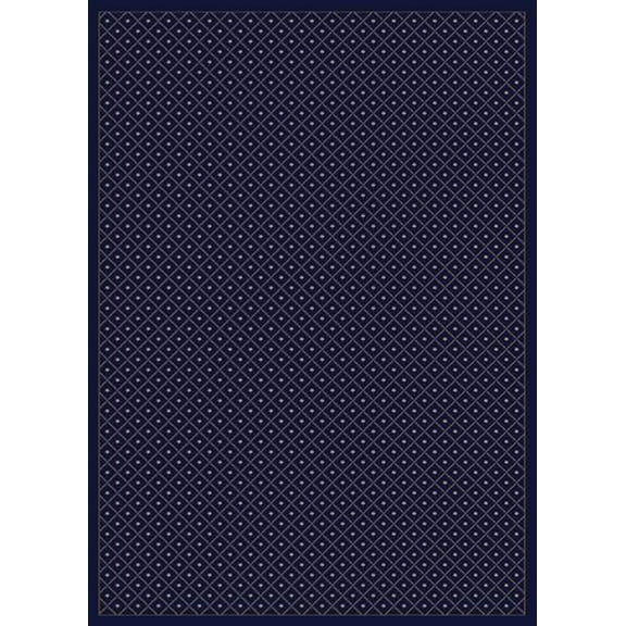 Radici Usa Como Area Rug 782 Traditional Blue Boxes Dots 3' 3" x 4' 11" Rectangle