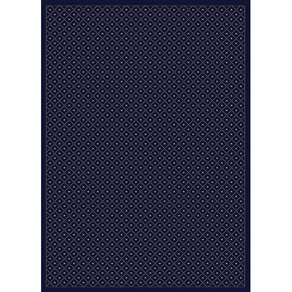 Radici Usa Como Area Rug 782 Traditional Blue Boxes Dots 7' 9" x 11' Rectangle