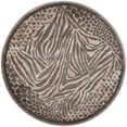 thumbnail image 1 of Radici Usa Garda Area Rug 3808 Contemporary Brown Zebra Lines 5' 3" x 5' 3" Round, 1 of 2