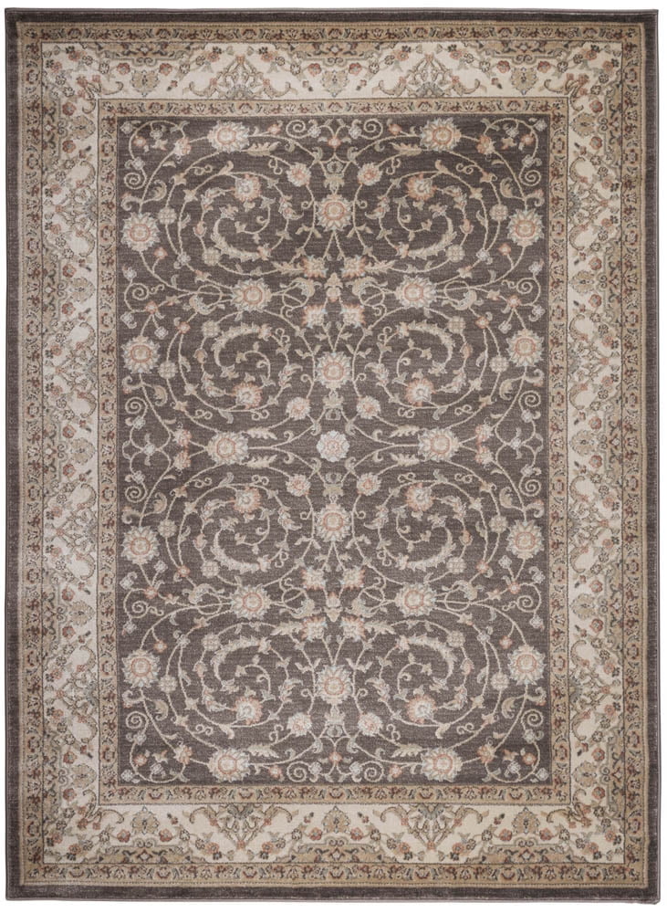 Garda Brown Rectangular Synthetic Oriental Area Rug