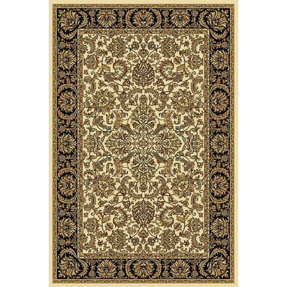 Radici Usa Noble Area Rug 1305 Ivory Bordered Persian 7' 9" x 11' 6" Rectangle