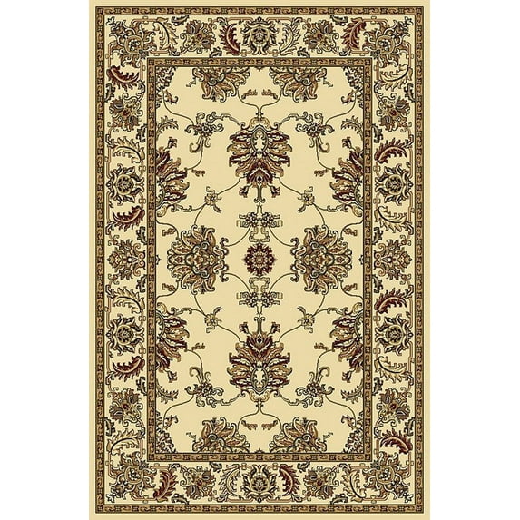 Radici Usa Noble Area Rug 1330 Ivory European Bordered 3' 3" x 5' 4" Rectangle