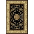 thumbnail image 1 of Radici Usa Noble Area Rug 1419 Black Scrolls Vines 7' 9" x 11' 6" Rectangle, 1 of 2