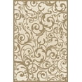 thumbnail image 1 of Radici Usa Pisa Area Rug 1845 Ivory Swirls Curls 5' 3" x 5' 3" Round, 1 of 2