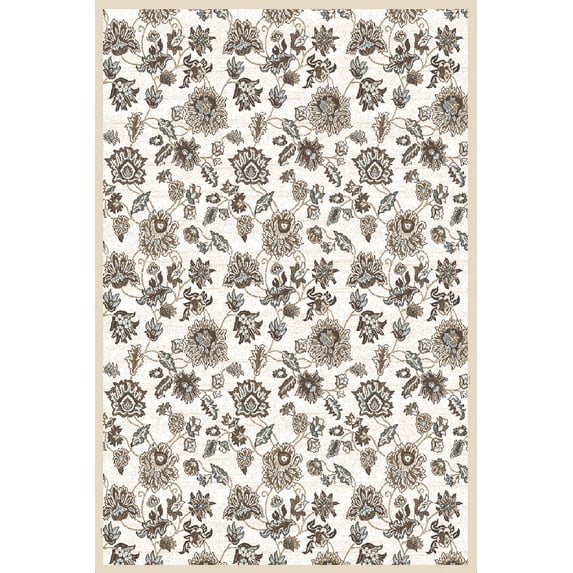 Radici Usa Pisa Area Rug 3475 Bone Vines Leaves 3' 3" x 4' 11" Rectangle