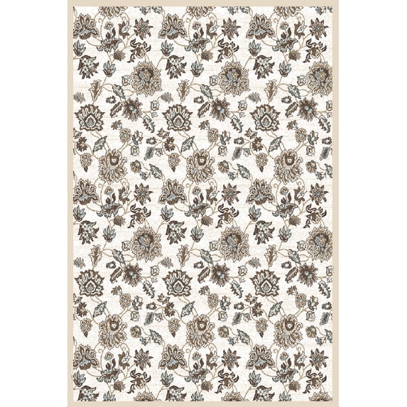 Radici Usa Pisa Area Rug 3475 Bone Vines Leaves 7' 10" x 10' 6" Rectangle