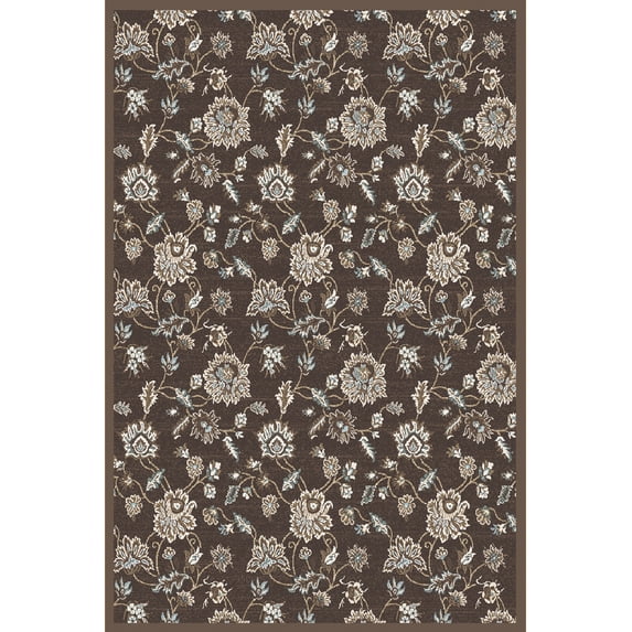 Radici Usa Pisa Area Rug 3475 Brown Vines Leaves 3' 3" x 4' 11" Rectangle