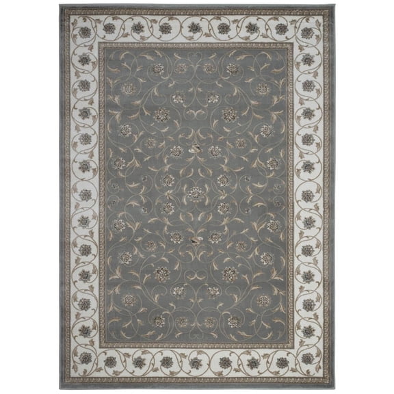 Radici Usa Pisa Area Rug 3743 Traditional Green Loops Scrolls Floor Decor Modern Carpet