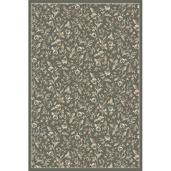 Radici Usa Pisa Area Rug 6674 Light Green Leaves Vines 7' 10" x 10' 6" Rectangle