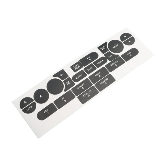 Radio AM FM Control Button Repair Decals Stickers Fit for Ford Mustang