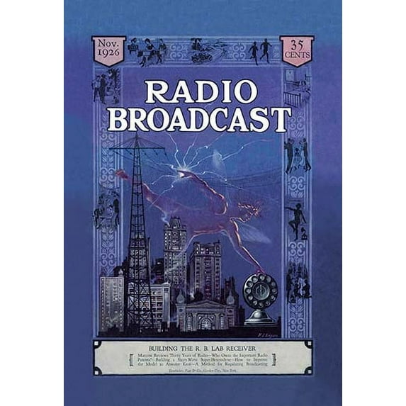 Radio Broadcast - Building the R.B. Lab Receiver Fine art canvas print (20" x 30")