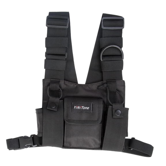Radio Chest Harness Rig Pack Shoulder Strap for Police Style A