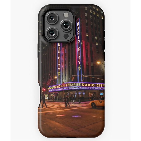 Radio City Manhattan NYC Christmas Phone Case for iPhone 16 15 14 13 12 11 Pro Max