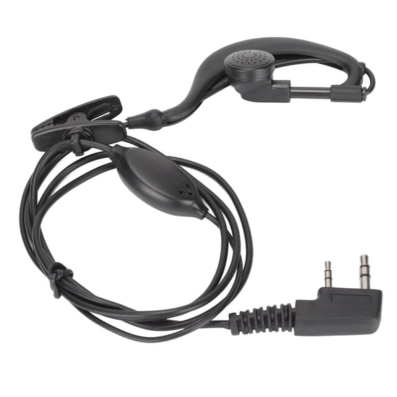 Radio Communication Radio Communication 2 Way Radio Headset, Walkie Talkie Headset PVC with Clip for TK Interface for BF-888S